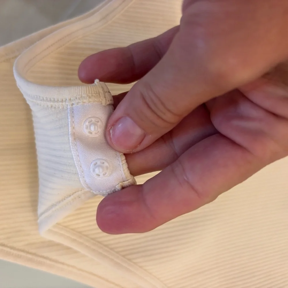 Zara Beige Ribbed Kids Bodysuit - Picture 4 of 6